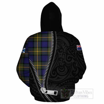 Muir Tartan Cotton Hoodie New Zealand Pattern Unique Zipper Stylized