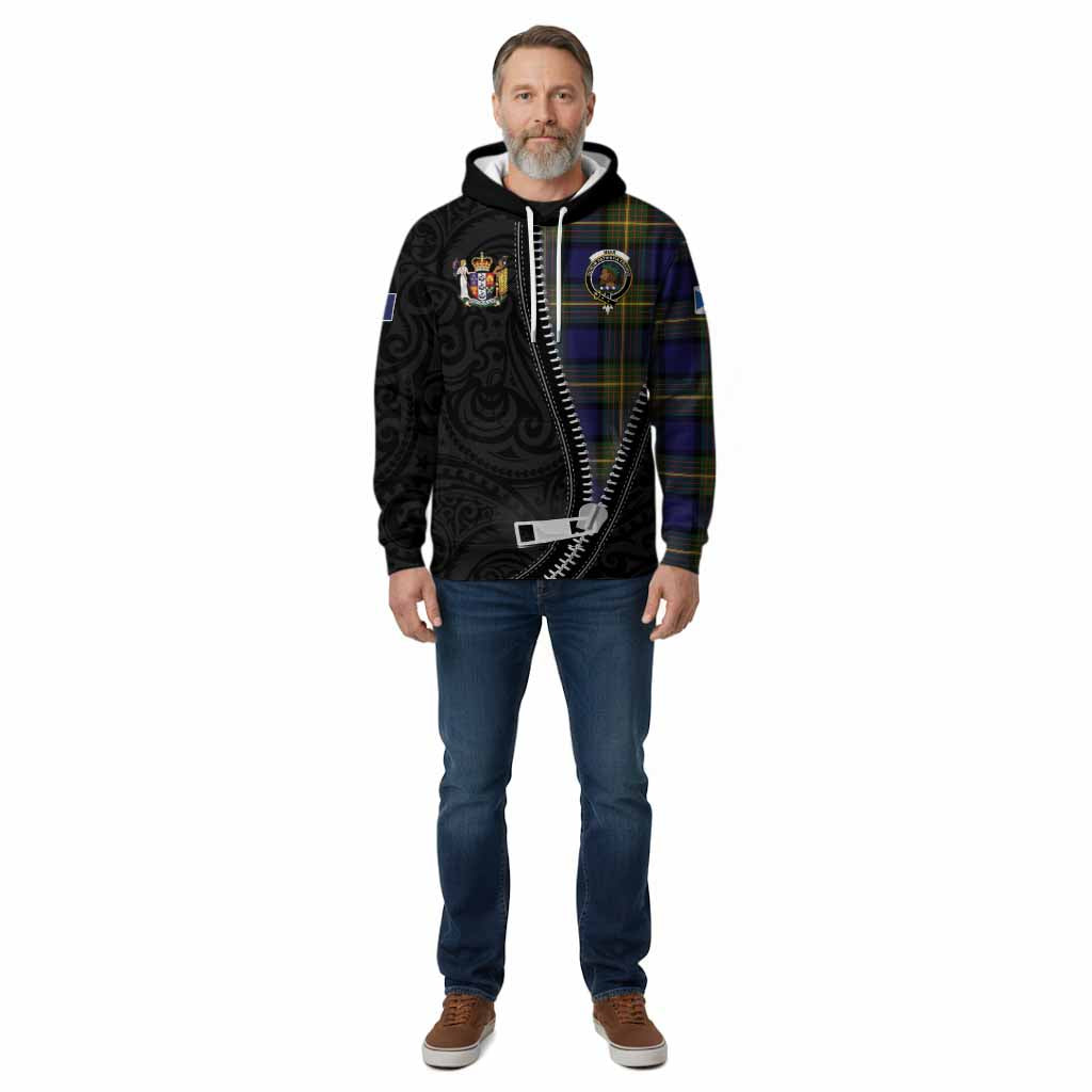 Muir Tartan Cotton Hoodie New Zealand Pattern Unique Zipper Stylized