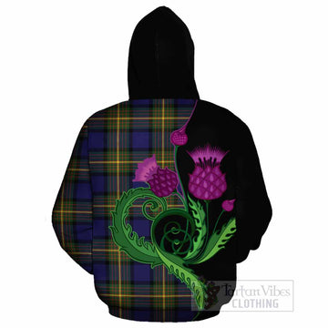 Muir Tartan Cotton Hoodie Traditional Scottish Thistle