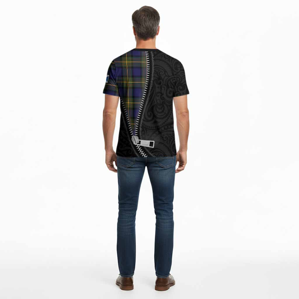 Muir Tartan Cotton T-shirt New Zealand Pattern Unique Zipper Stylized