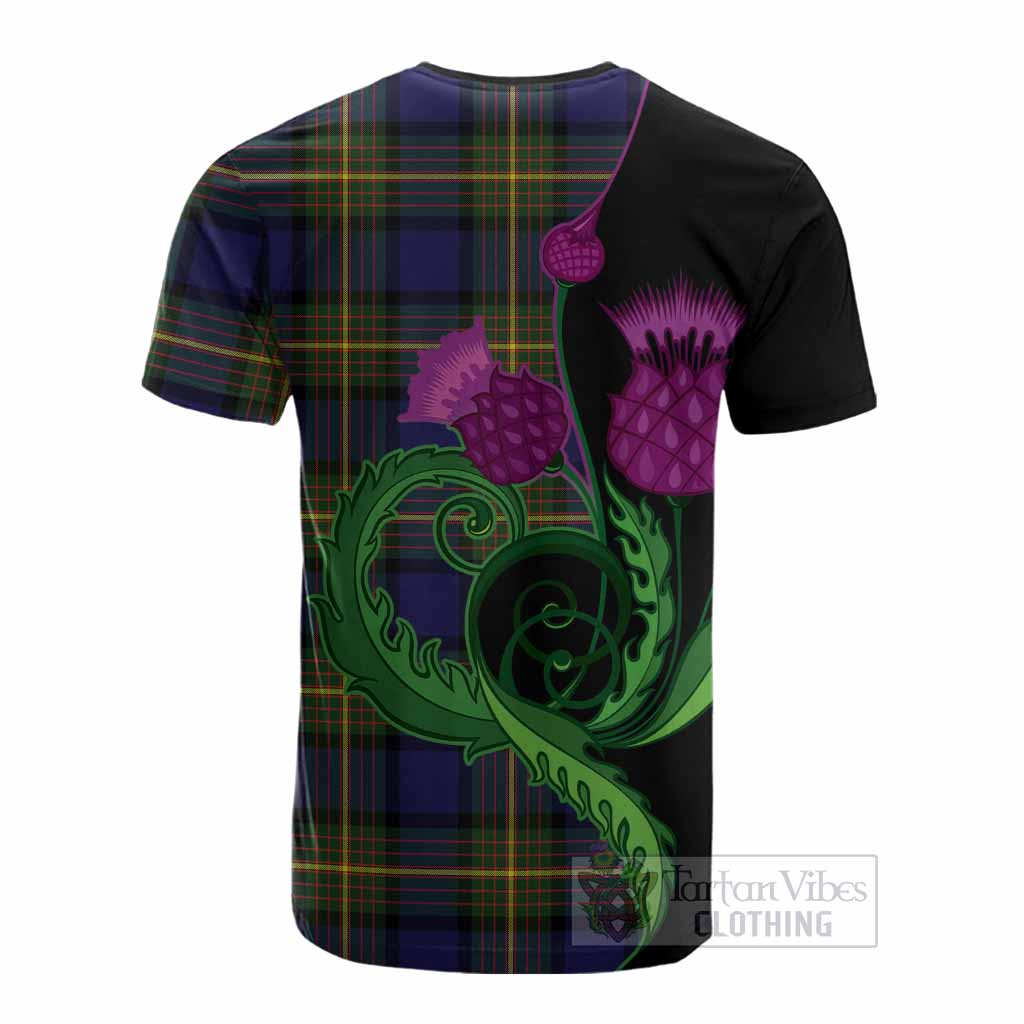 Muir Tartan Cotton T-shirt Traditional Scottish Thistle