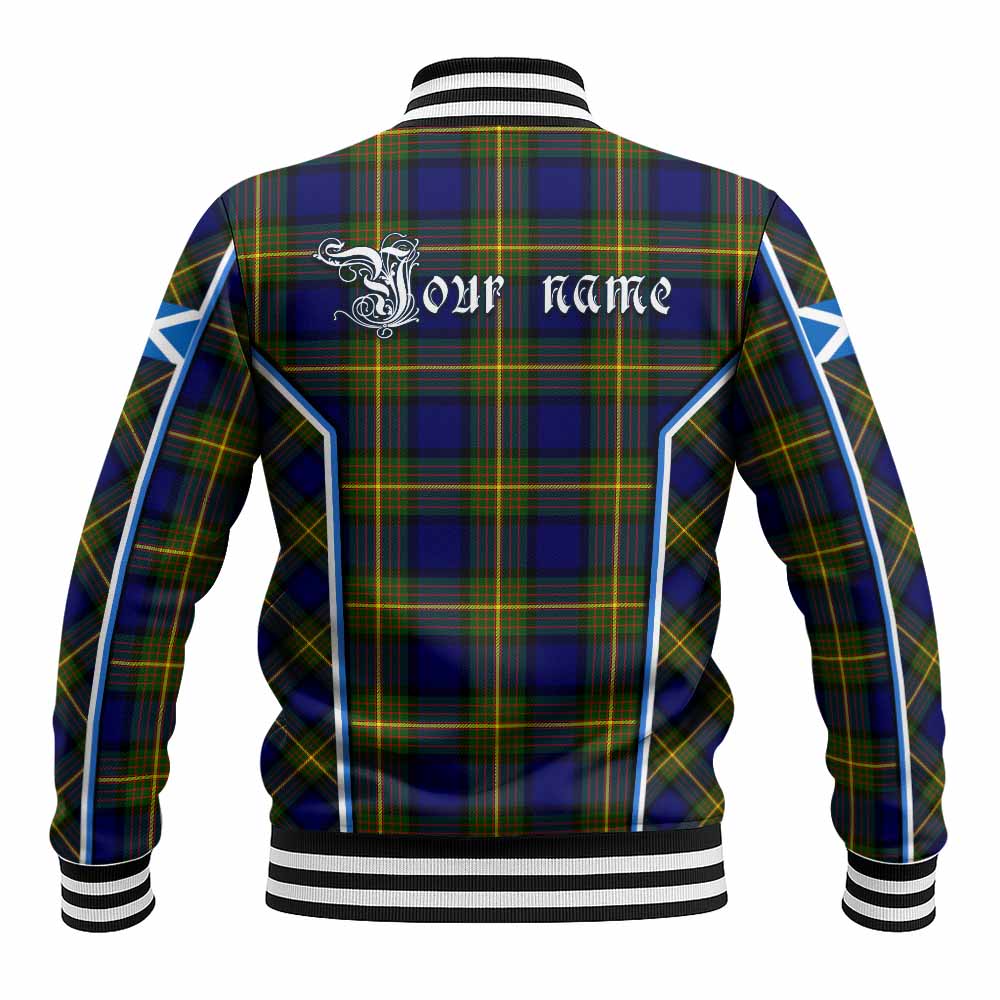 Muir Tartan Crest Baseball Jacket Scotland Coat of Arm Flag Style - Tartan Vibes Clothing
