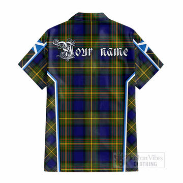 Muir Tartan Crest Cotton Hawaiian Shirt Scotland Coat of Arm Flag Style - Tartan Vibes Clothing