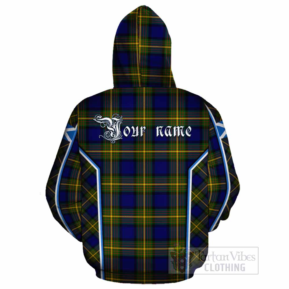 Muir Tartan Crest Cotton Hoodie Scotland Coat of Arm Flag Style - Tartan Vibes Clothing