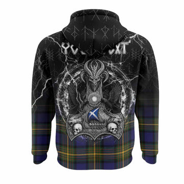 Muir Tartan Crest Hoodie Celtic Odin's Raven Legacy