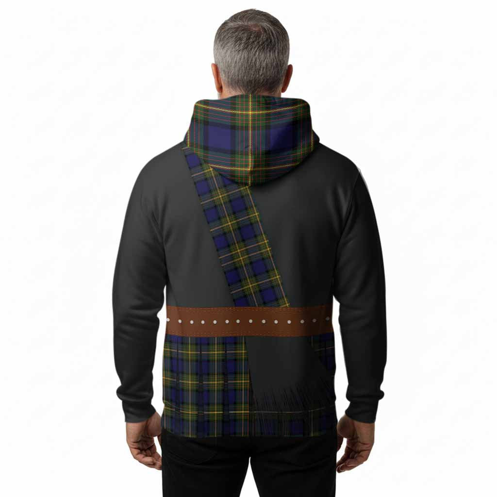 Muir Tartan Crest Hoodie Kilt Costume Style