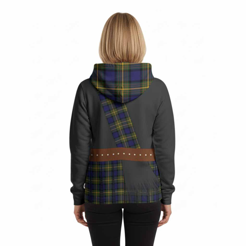 Muir Tartan Crest Hoodie Kilt Costume Style