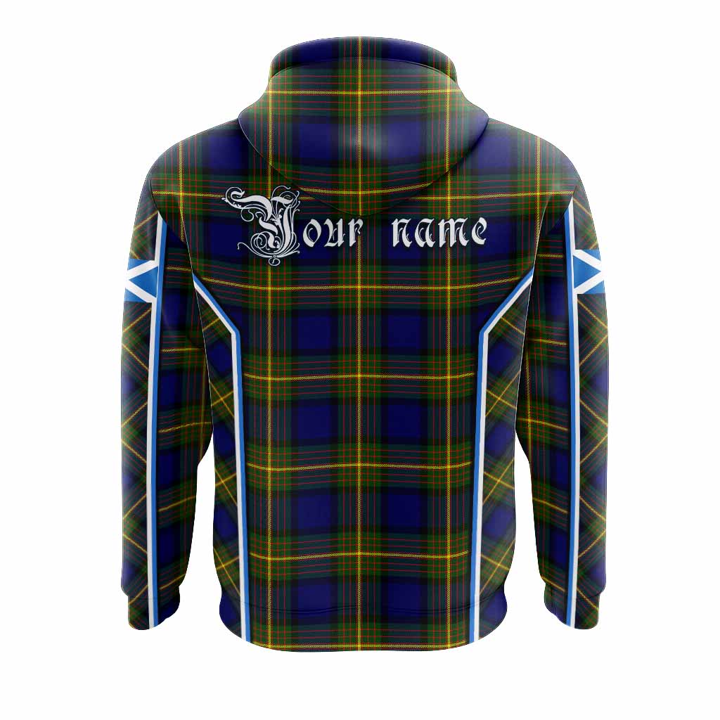 Muir Tartan Crest Hoodie Scotland Coat of Arm Flag Style - Tartan Vibes Clothing