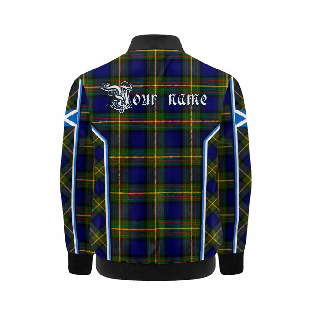 Muir Tartan Crest Kid Bomber Jacket Scotland Coat of Arm Flag Style - Tartan Vibes Clothing