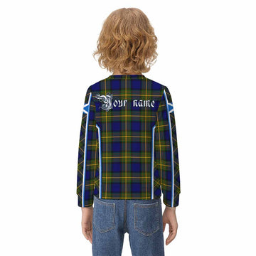 Muir Tartan Crest Kid Knitted Sweatshirt Scotland Coat of Arm Flag Style - Tartan Vibes Clothing