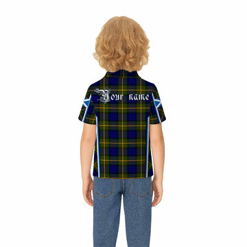 Muir Tartan Crest Kid Polo Shirt Scotland Coat of Arm Flag Style - Tartan Vibes Clothing