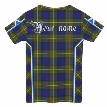 Muir Tartan Crest Kid T-shirt Scotland Coat of Arm Flag Style - Tartan Vibes Clothing
