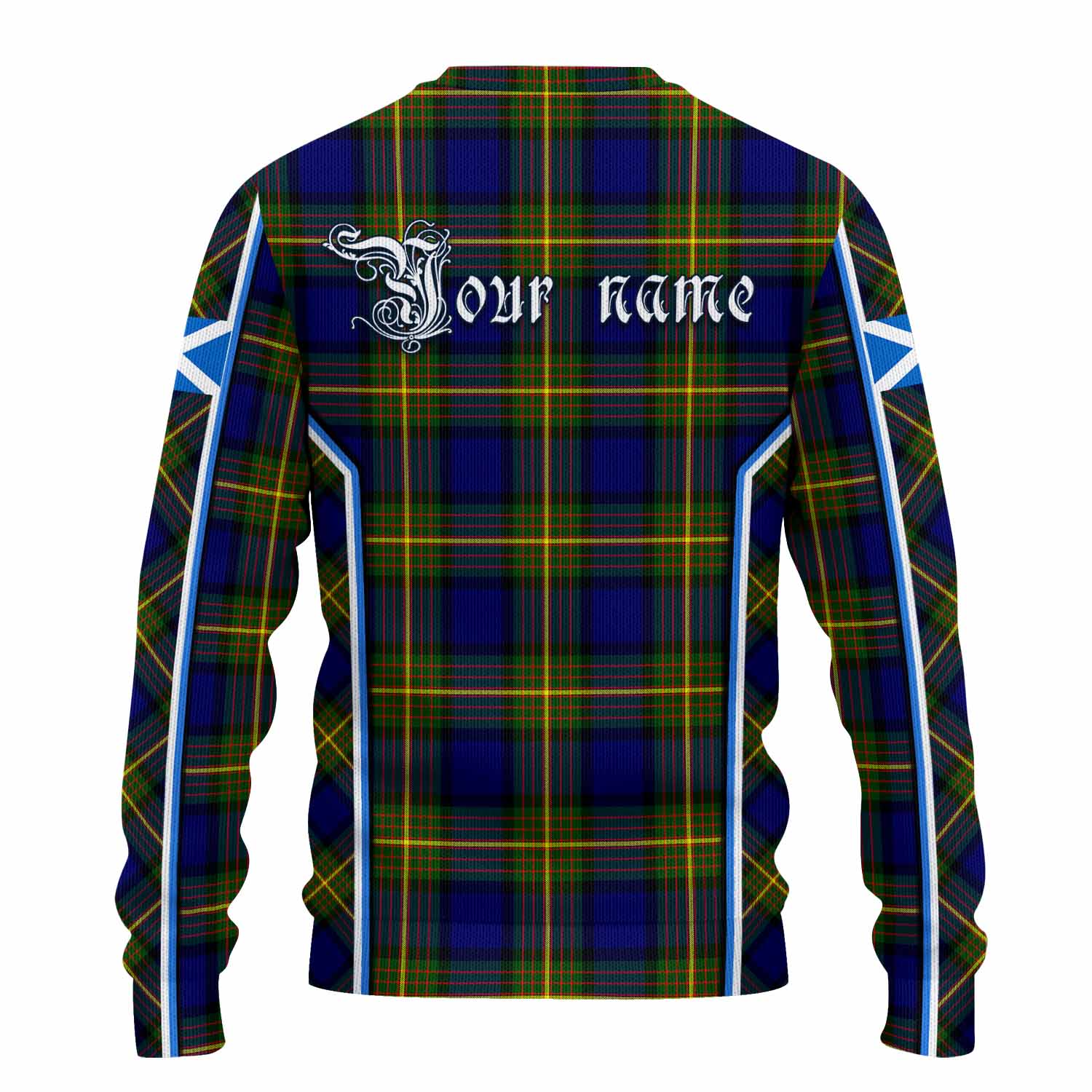 Muir Tartan Crest Knitted Sweater Scotland Coat of Arm Flag Style - Tartan Vibes Clothing