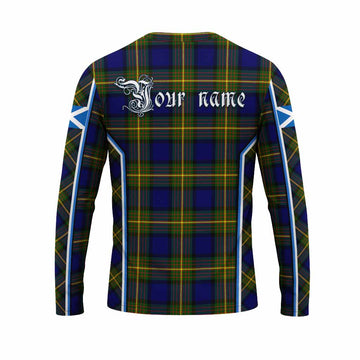 Muir Tartan Crest Long Sleeve T-Shirt Scotland Coat of Arm Flag Style - Tartan Vibes Clothing