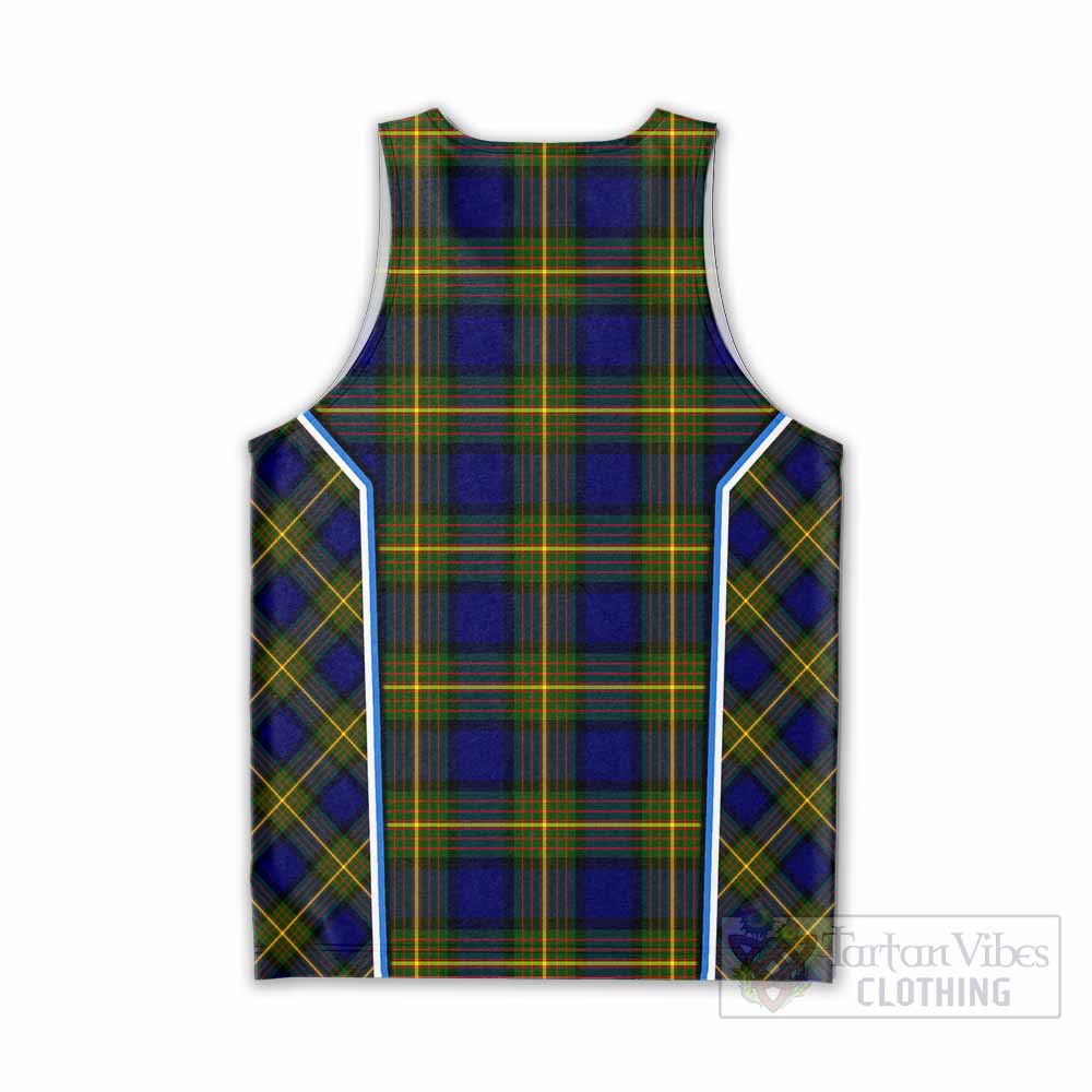Muir Tartan Crest Men Tank Top Scotland Coat of Arm Flag Style - Tartan Vibes Clothing