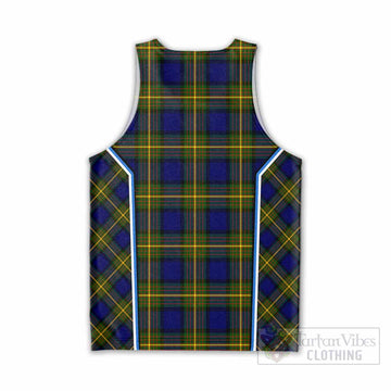Muir Tartan Crest Men Tank Top Scotland Coat of Arm Flag Style