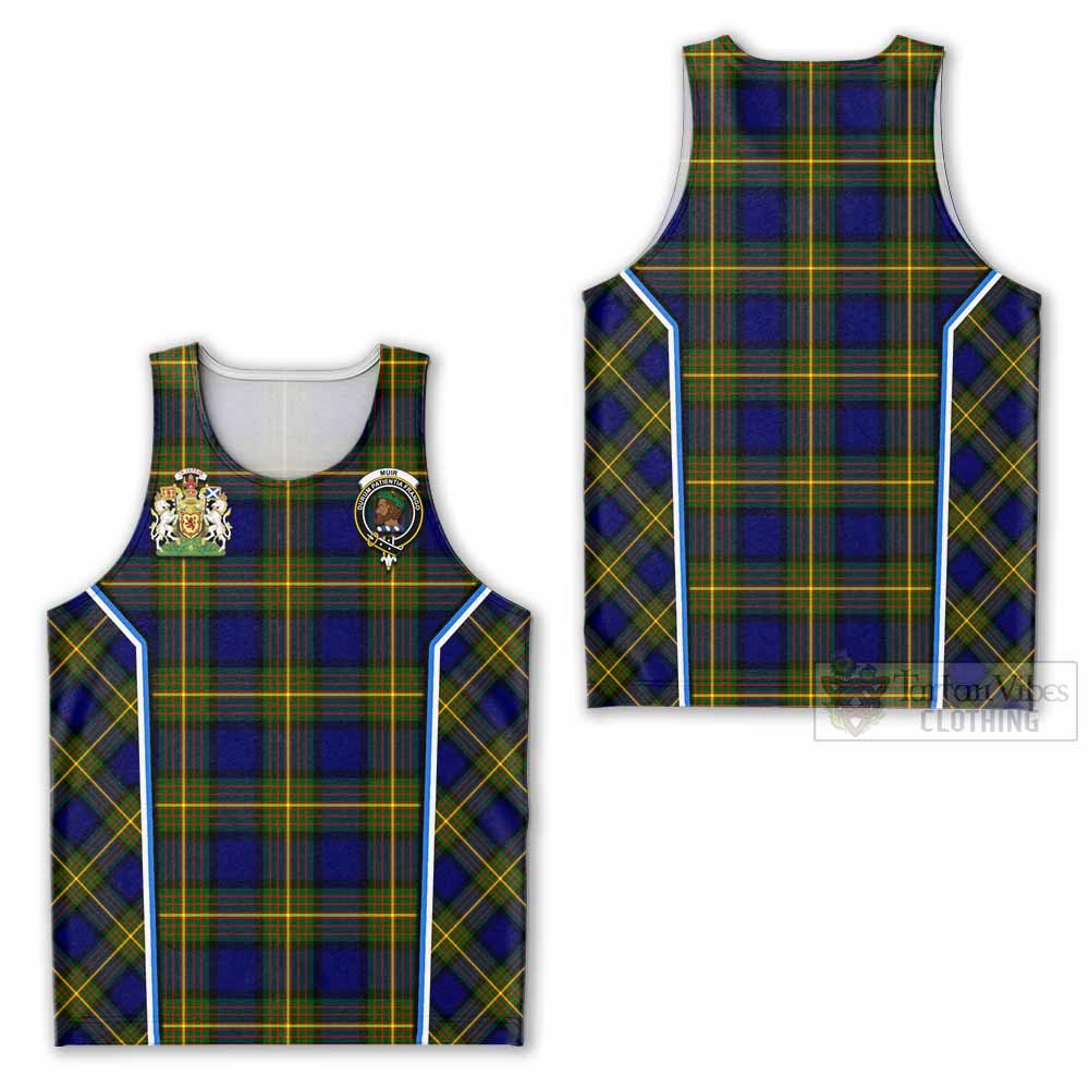 Muir Tartan Crest Men Tank Top Scotland Coat of Arm Flag Style - Tartan Vibes Clothing