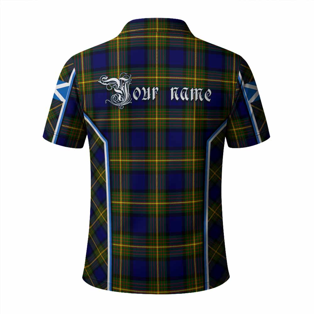 Muir Tartan Crest Polo Shirt Scotland Coat of Arm Flag Style - Tartan Vibes Clothing