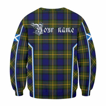 Muir Tartan Crest Sweatshirt Scotland Coat of Arm Flag Style