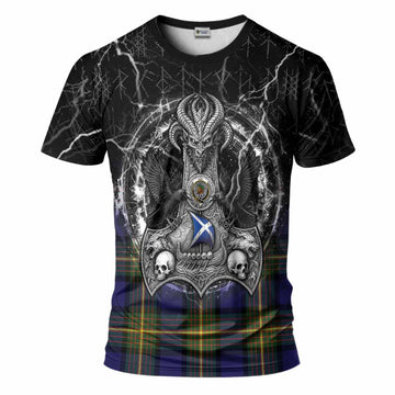 Muir Tartan Crest T-Shirt Celtic Odin's Raven Legacy