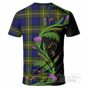 Muir Tartan Crest T-Shirt Scottish Thistle Pride Heritage Art