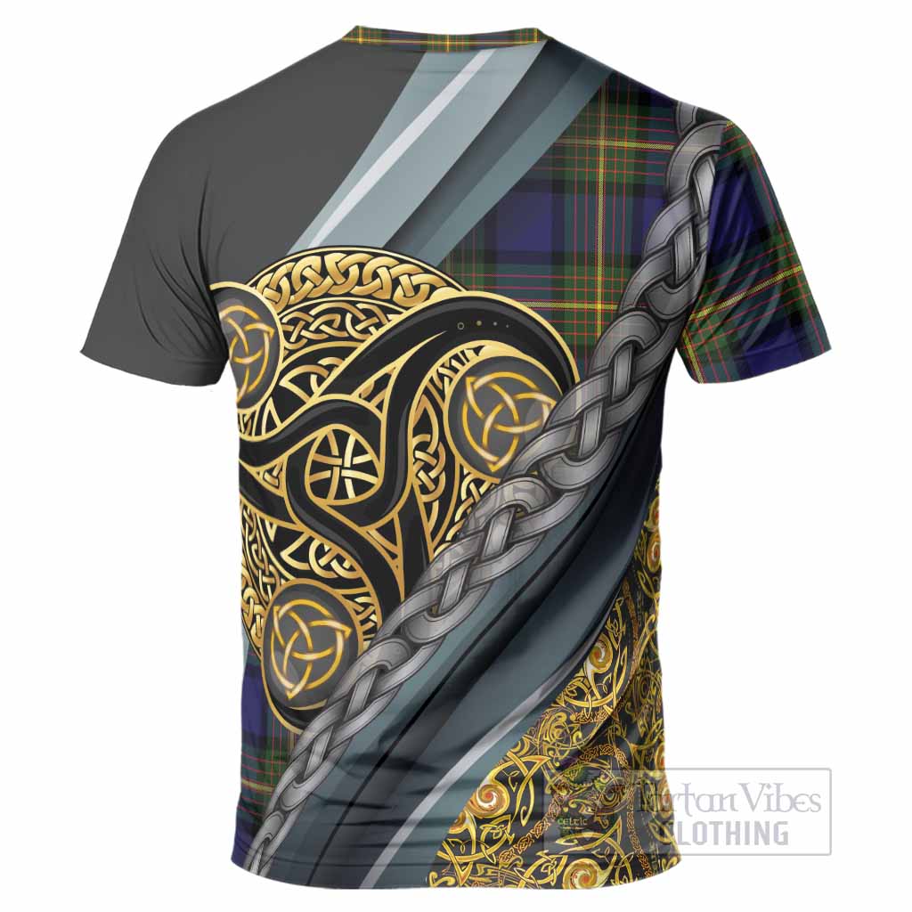 Muir Tartan Crest T-Shirt Scottish Triskele Celtic
