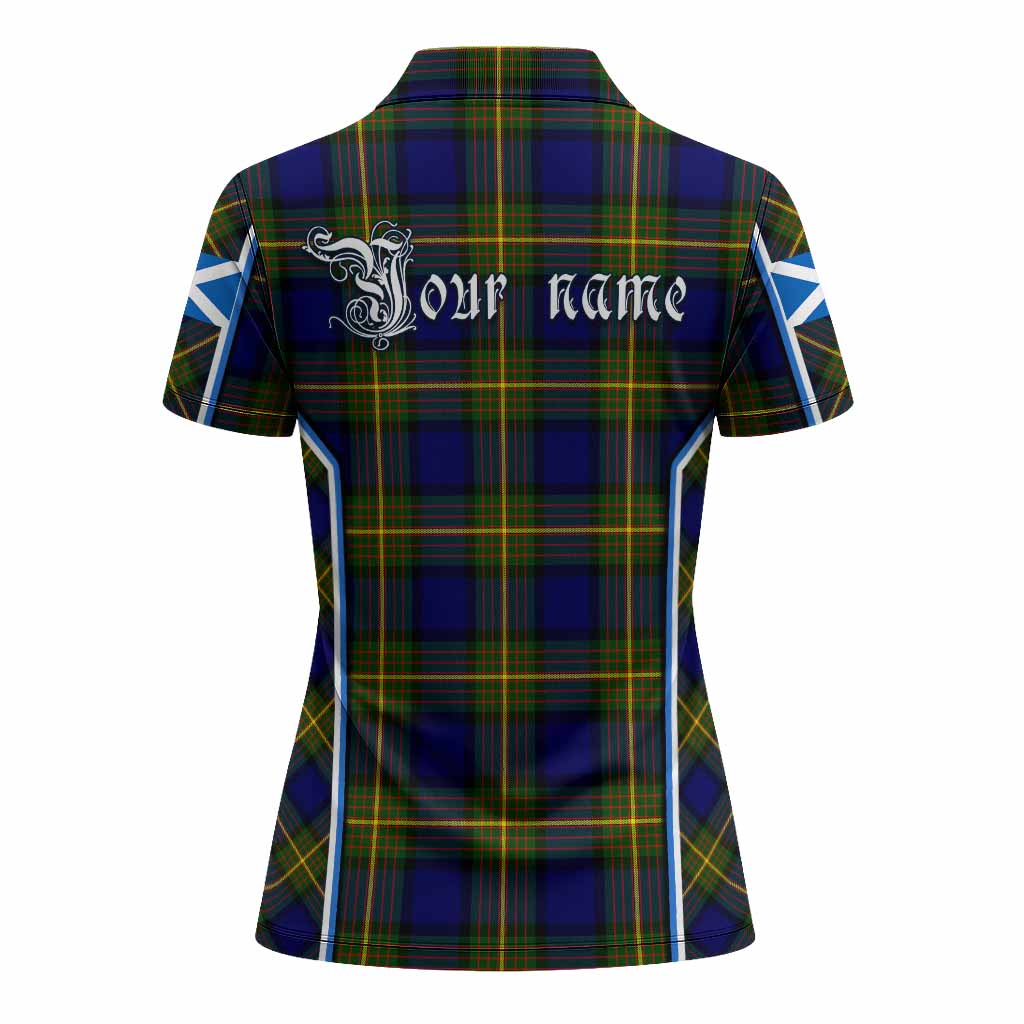 Muir Tartan Crest Women's Polo Shirt Scotland Coat of Arm Flag Style - Tartan Vibes Clothing