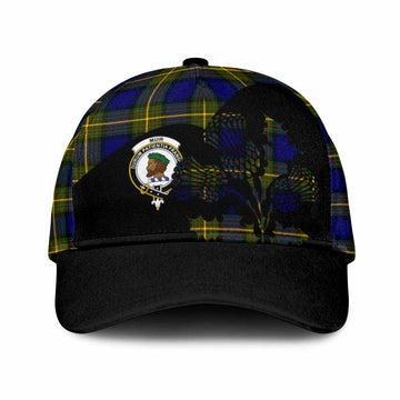 Muir Tartan Family Crest Classic Cap Scotland Thistle Floral Flag Style