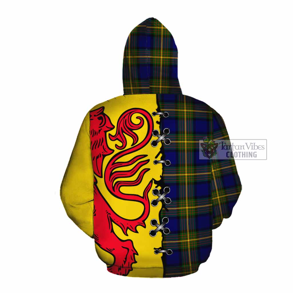 Muir Tartan Family Crest Cotton Hoodie Lion Rampant Honor - Tartan Vibes Clothing