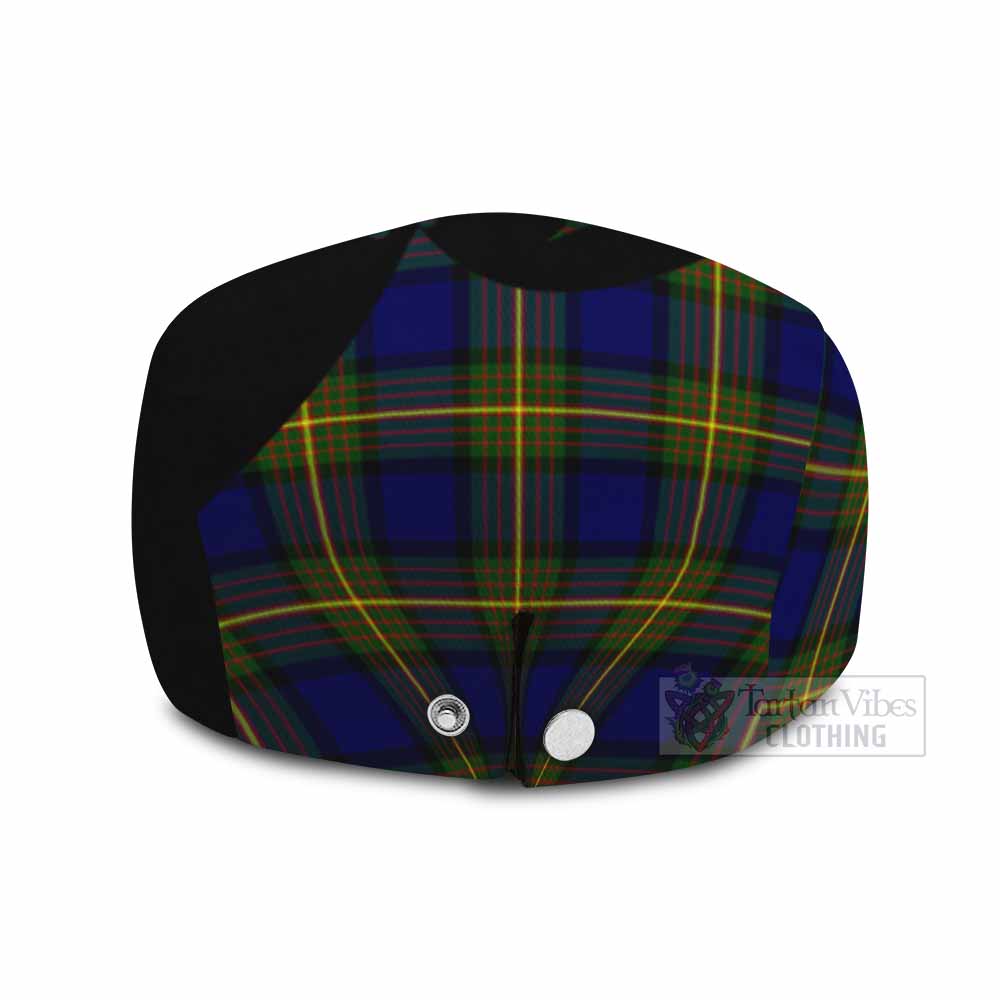 Muir Tartan Family Crest Flat Cap, Jeff Cap Scotland Thistle Floral