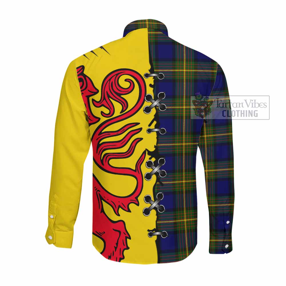 Muir Tartan Family Crest Long Sleeve Button Shirts Lion Rampant Honor - Tartan Vibes Clothing