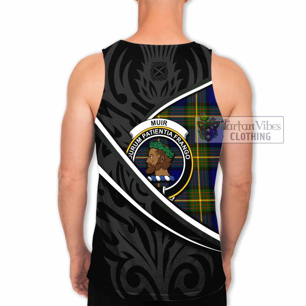 Muir Tartan Family Crest Men Tank Top Celtic Scottish Thistle Floral - Tartan Vibes Clothing