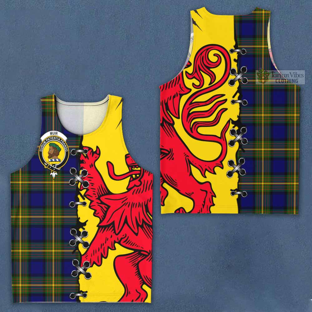 Muir Tartan Family Crest Men Tank Top Lion Rampant Honor - Tartan Vibes Clothing