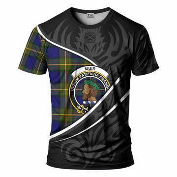 Muir Tartan Family Crest T-shirt Celtic Scottish Thistle Floral - Tartan Vibes Clothing