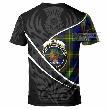 Muir Tartan Family Crest T-shirt Celtic Scottish Thistle Floral - Tartan Vibes Clothing