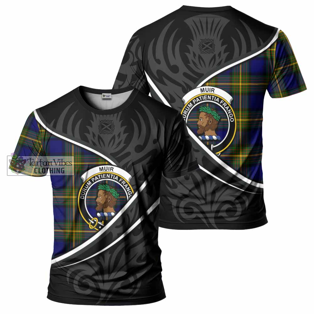 Muir Tartan Family Crest T-shirt Celtic Scottish Thistle Floral - Tartan Vibes Clothing