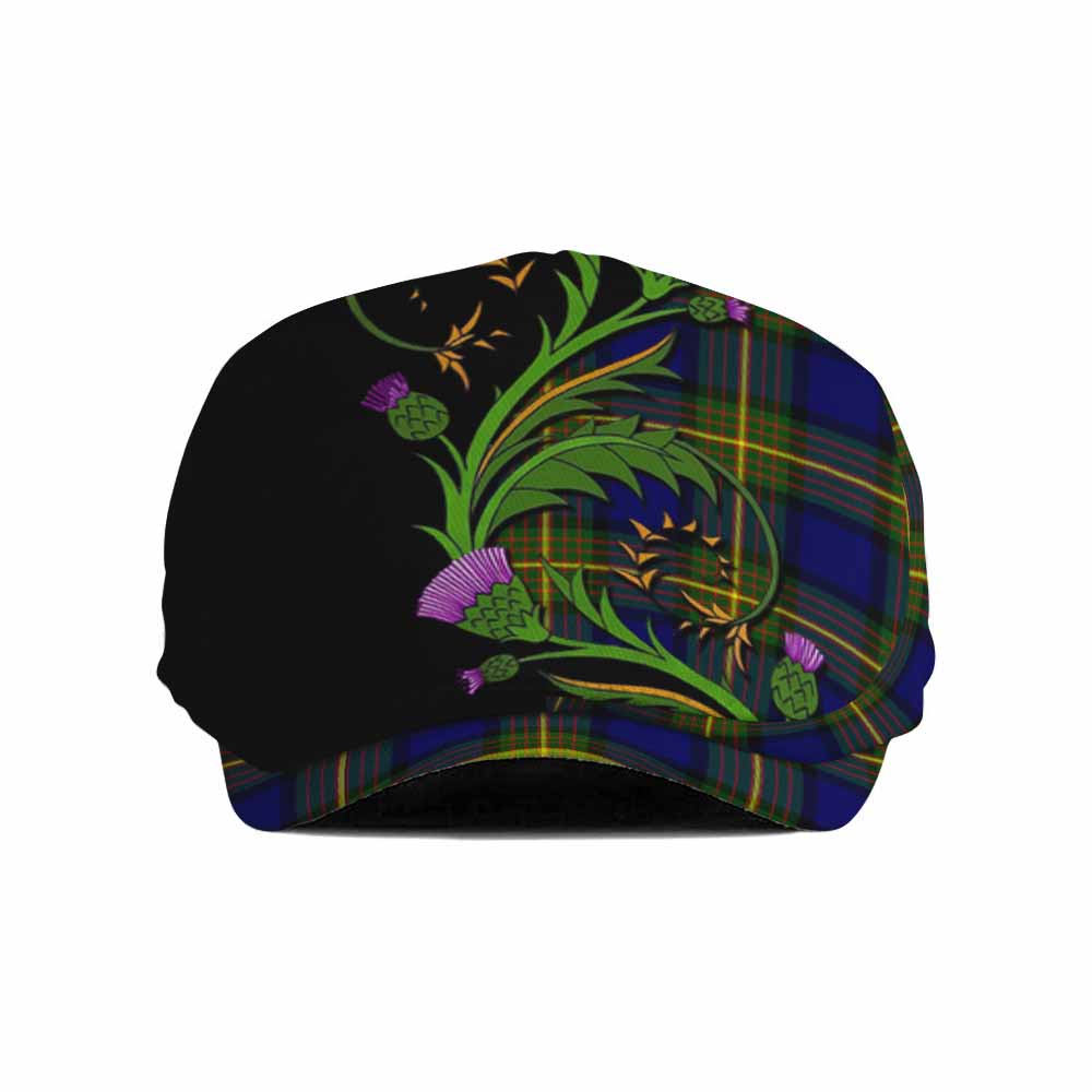 Muir Tartan Flat Cap, Jeff Cap Scottish Thistle Pride Heritage Art
