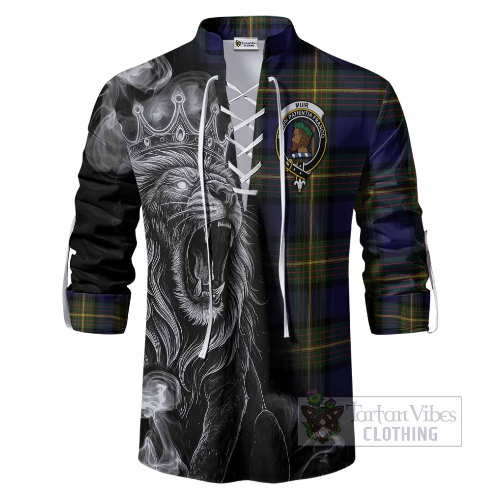 Muir Tartan Ghillie Shirt Roaring Lion Heritage