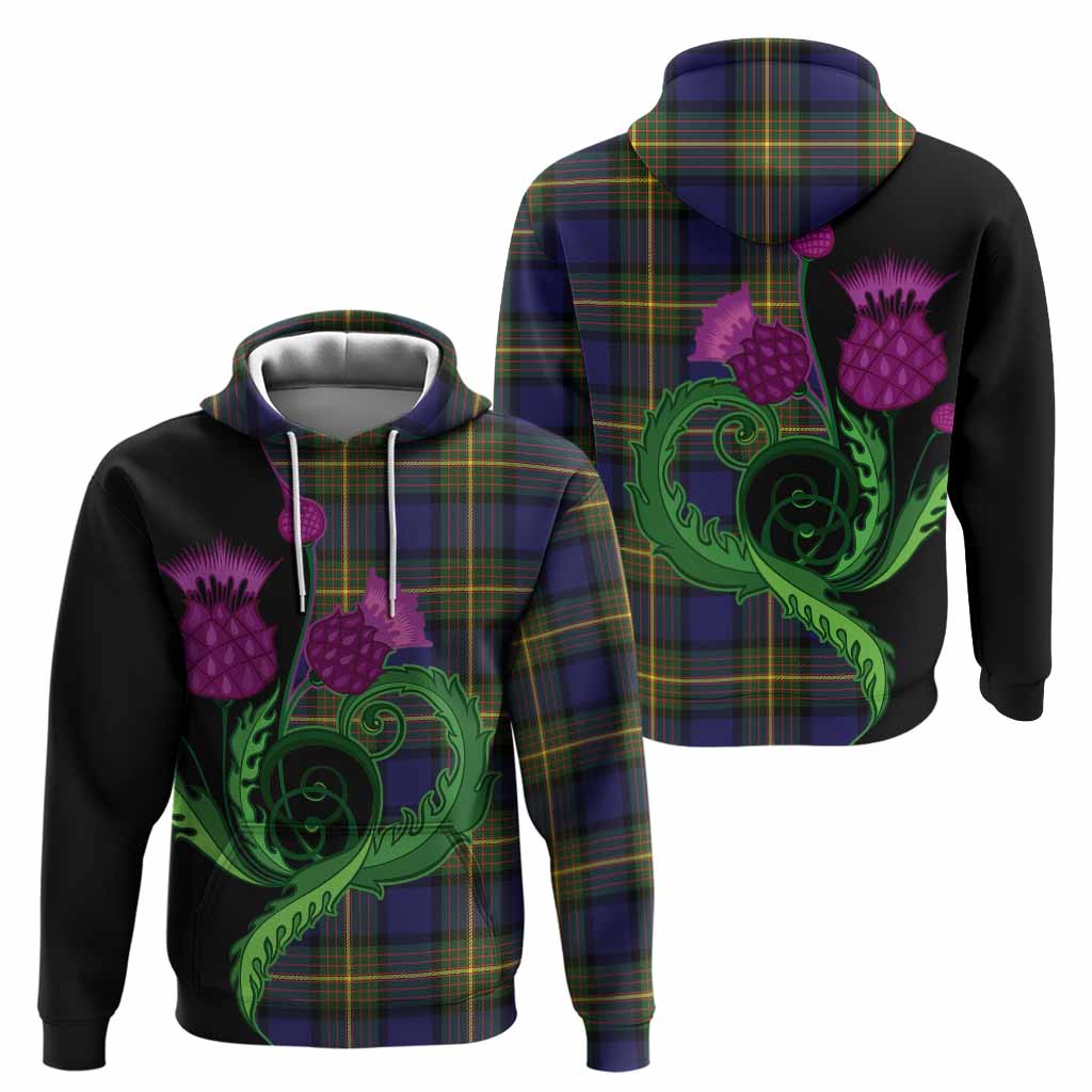 Muir Tartan Hoodie Traditional Scottish Thistle