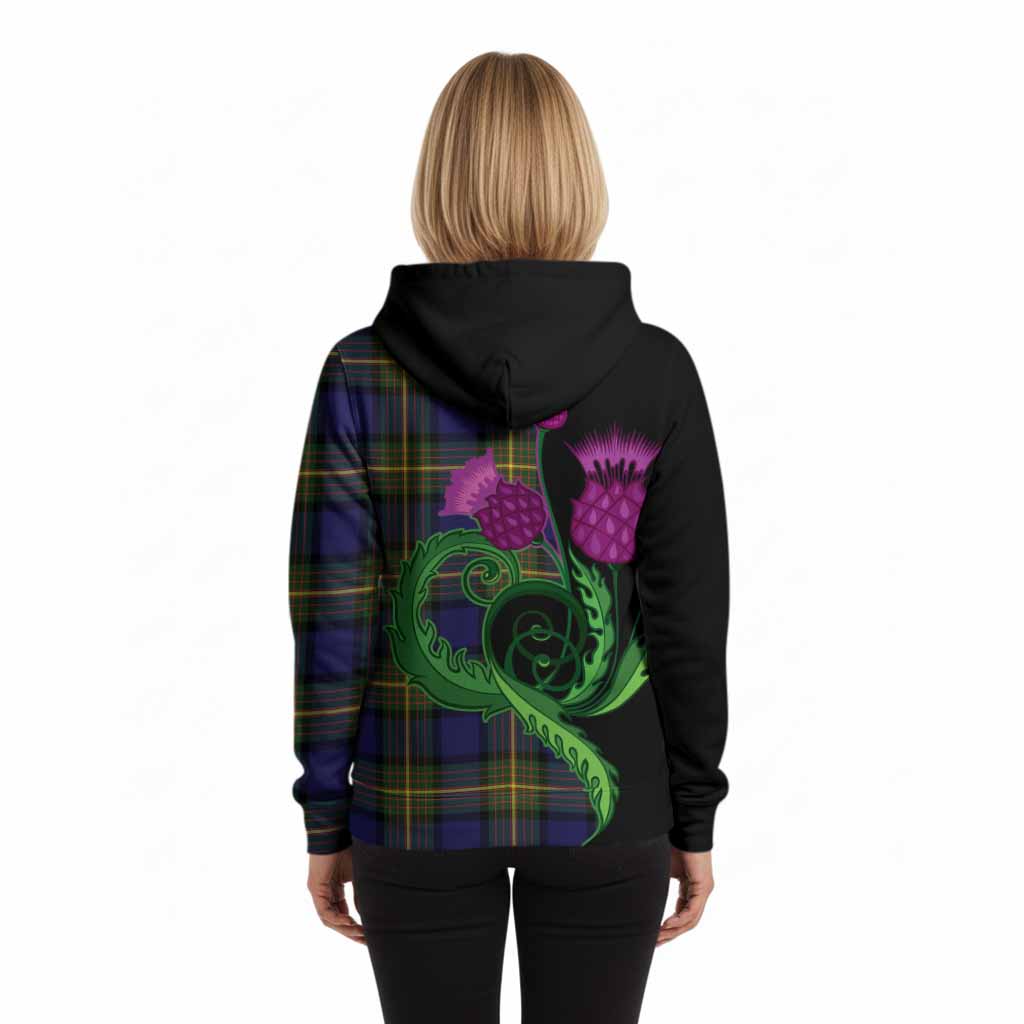 Muir Tartan Hoodie Traditional Scottish Thistle