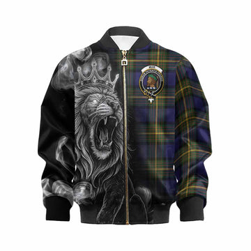 Muir Tartan Kid Bomber Jacket Roaring Lion Heritage
