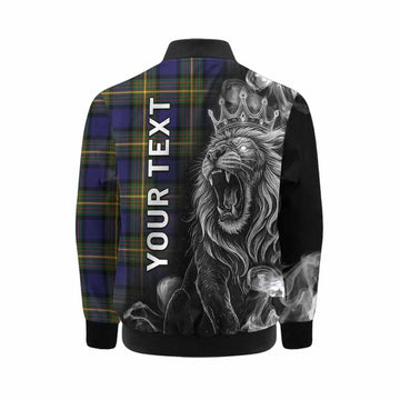 Muir Tartan Kid Bomber Jacket Roaring Lion Heritage