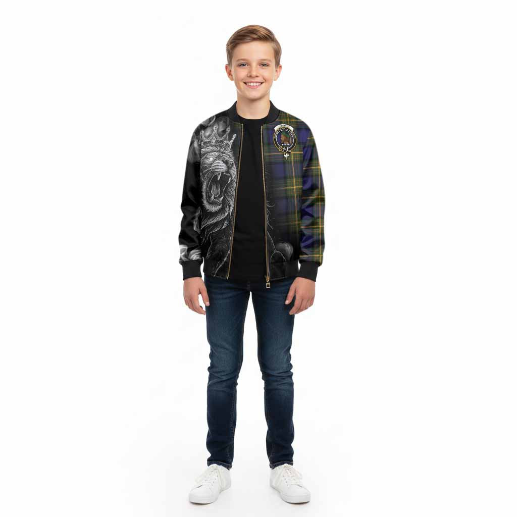 Muir Tartan Kid Bomber Jacket Roaring Lion Heritage