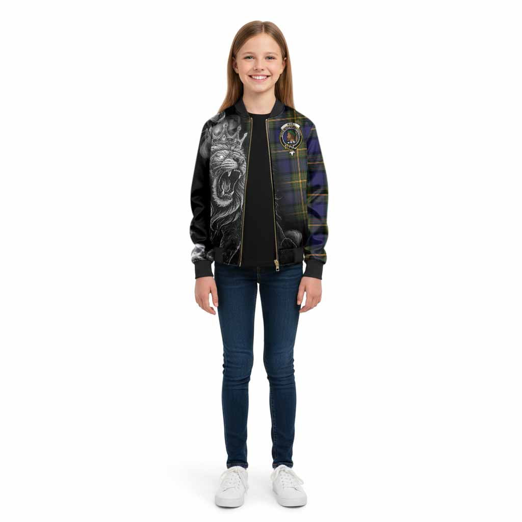 Muir Tartan Kid Bomber Jacket Roaring Lion Heritage