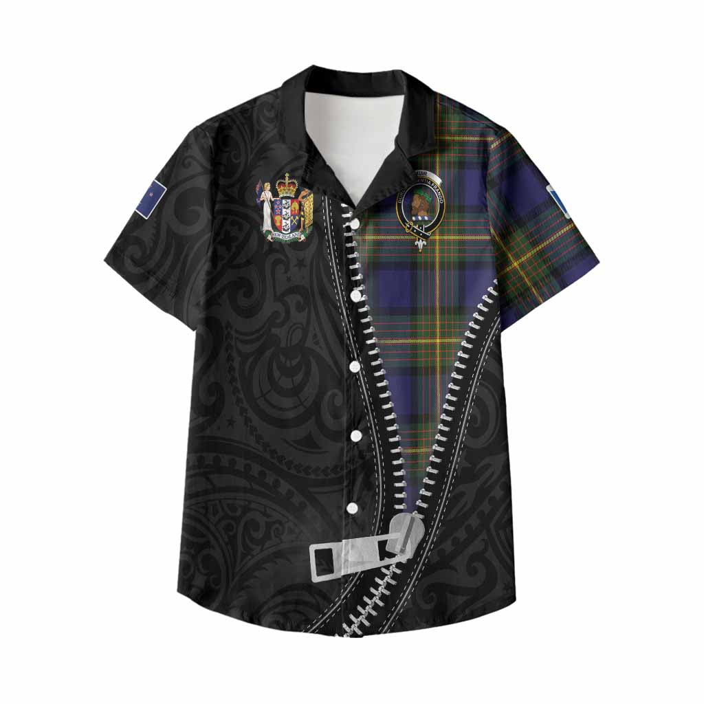 Muir Tartan Kid Hawaiian Shirt New Zealand Pattern Unique Zipper Stylized