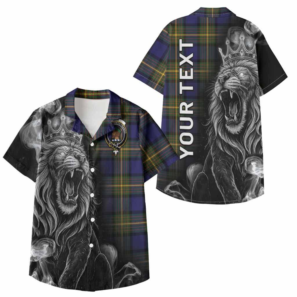 Muir Tartan Kid Hawaiian Shirt Roaring Lion Heritage