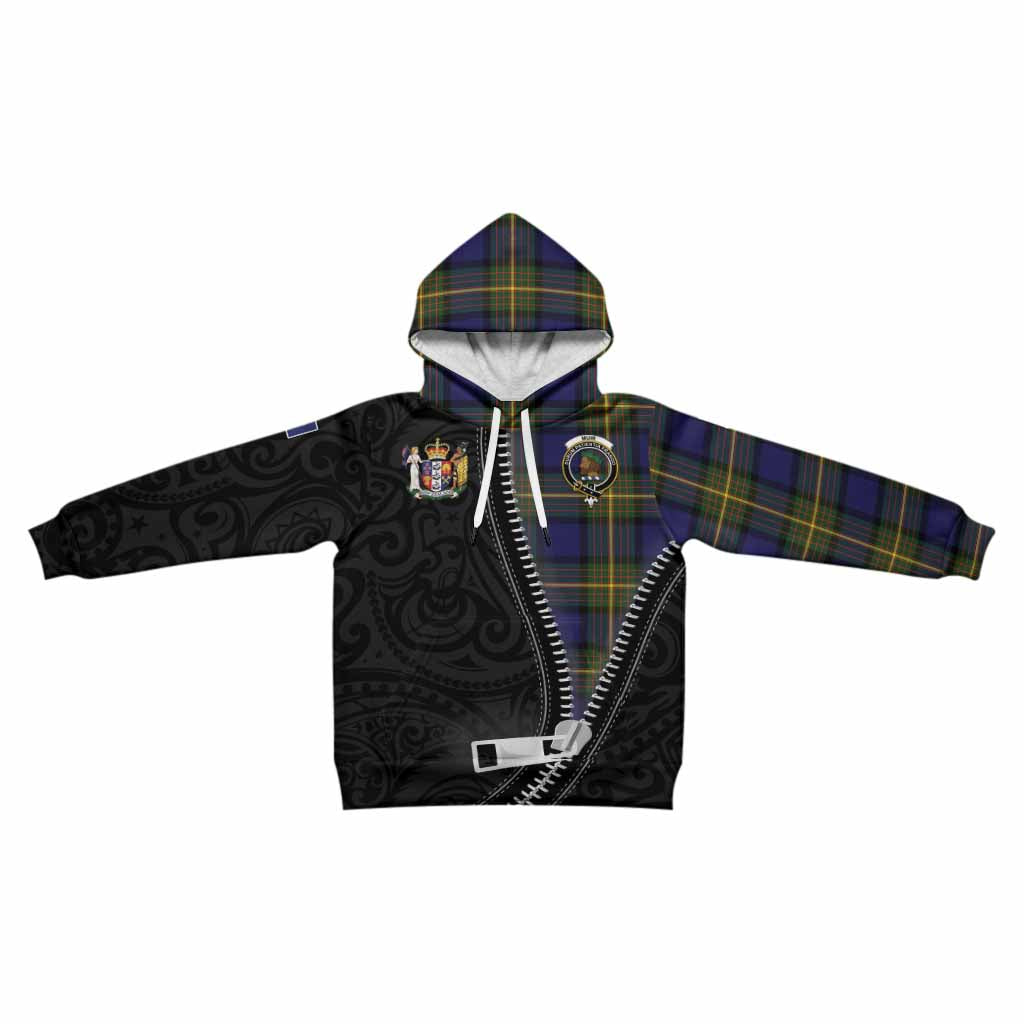 Muir Tartan Kid Hoodie New Zealand Pattern Unique Zipper Stylized