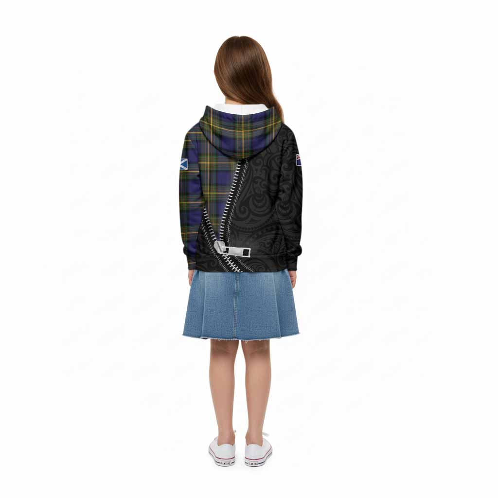 Muir Tartan Kid Hoodie New Zealand Pattern Unique Zipper Stylized