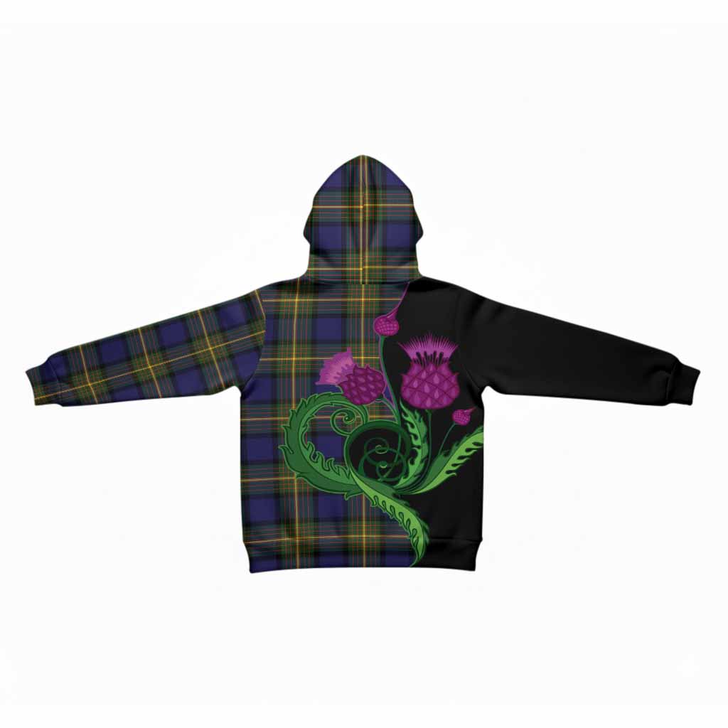 Muir Tartan Kid Hoodie Traditional Scottish Thistle