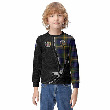 Muir Tartan Kid Knitted Sweatshirt New Zealand Pattern Unique Zipper Stylized